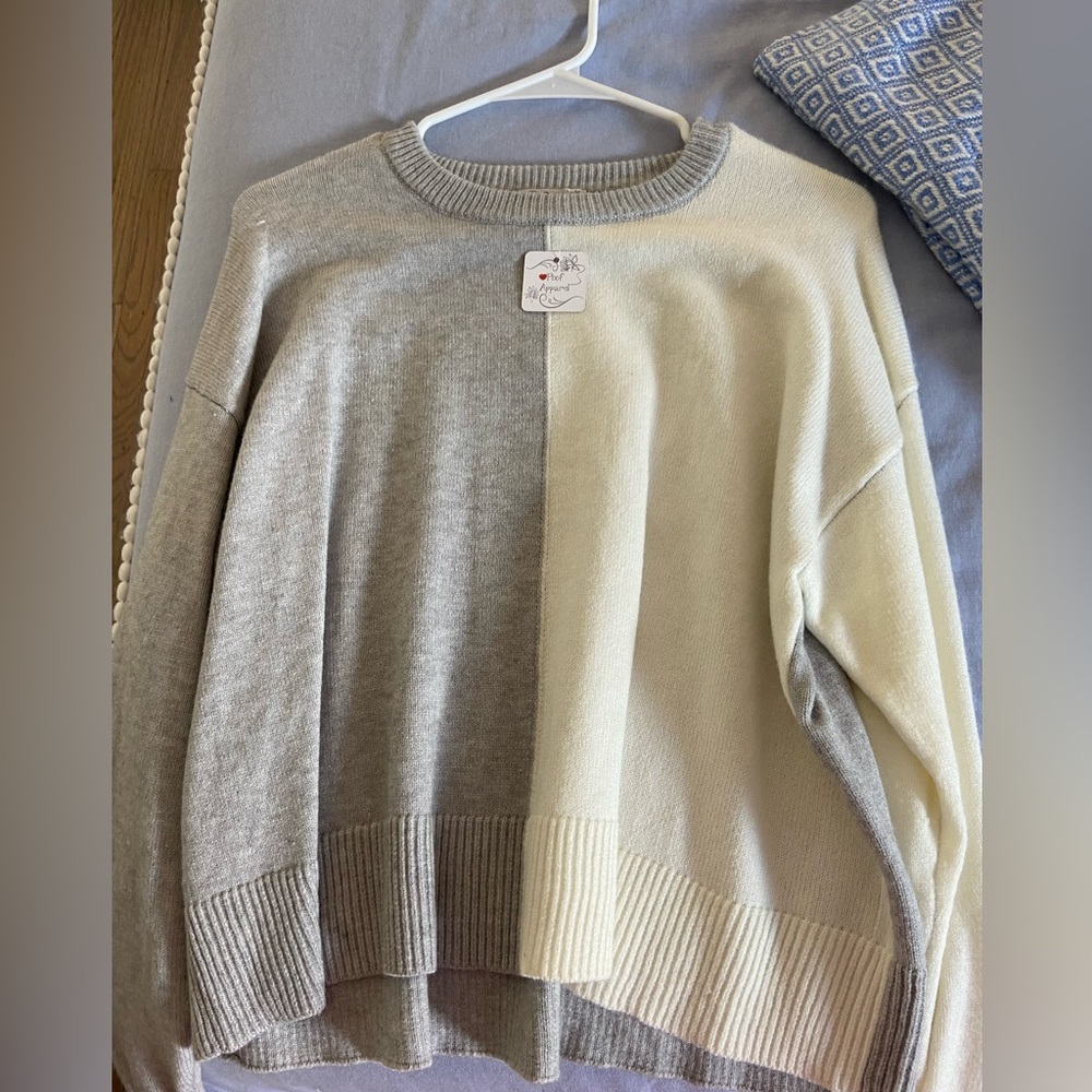 Color block sweater